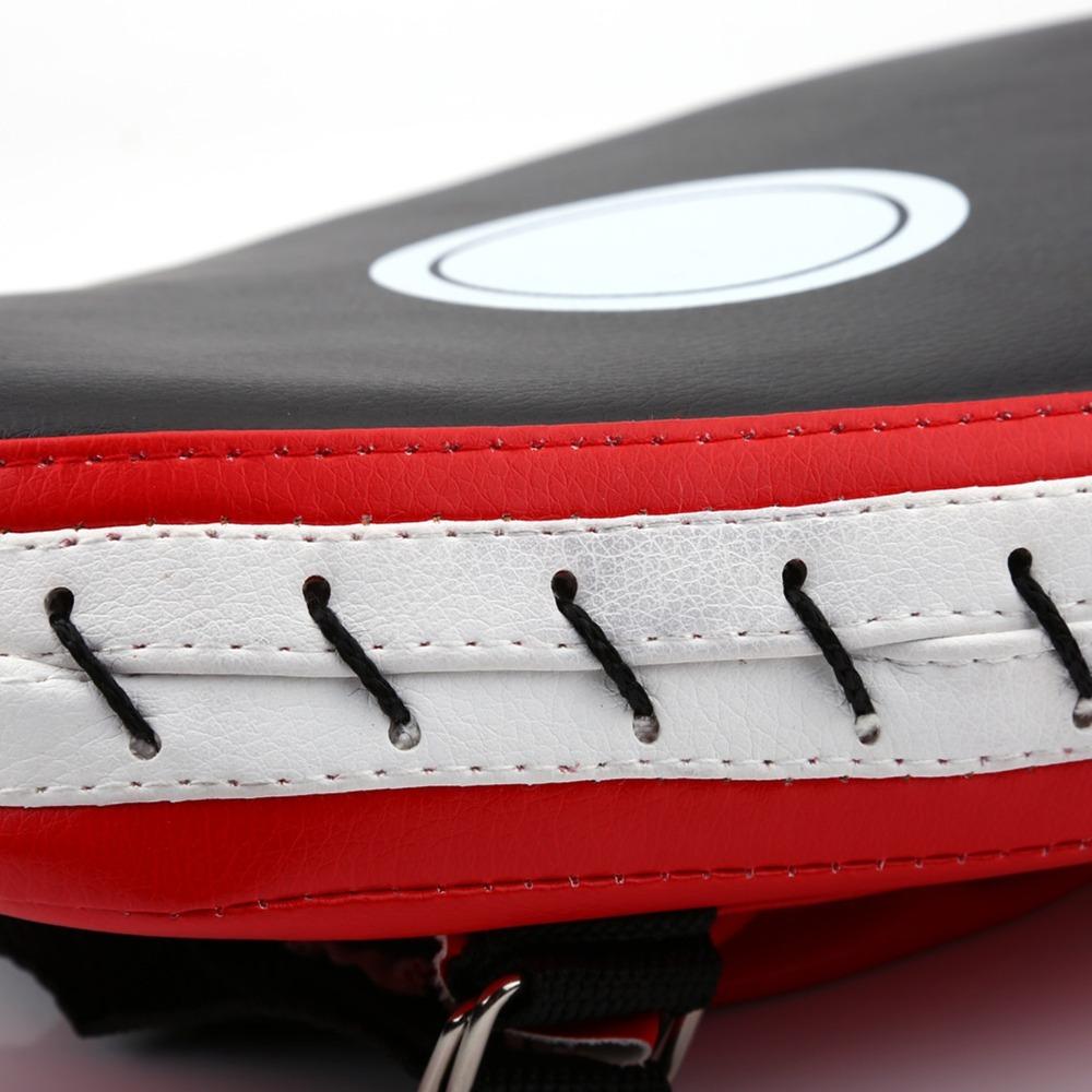2pcs Curved Target Focus Pads PU Leather Training Mitts Durable Boxing Hand Pads  Boxing Practice красный