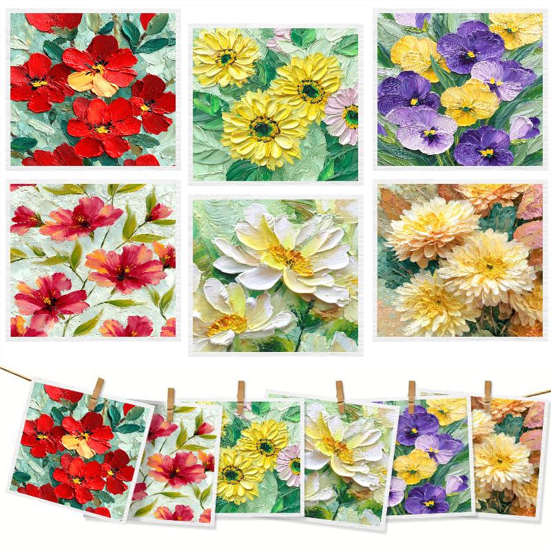 6pcs Natural Wood Pulp Cotton Sponge Cloths, Super Absorbent & Quick-Drying Reusable Dishcloths for Kitchen Cleaning