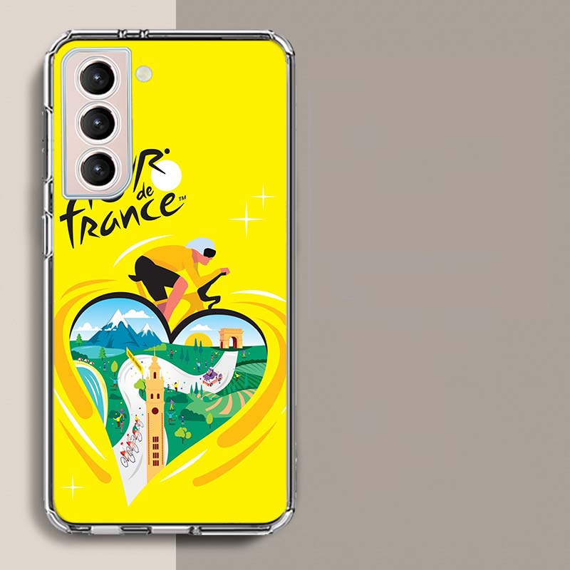 T-Tour De France Bicycle Phone Case For Samsung A16 A26 A36 A56 A17 A15 A25 A35 A55 A14 A24 A34 A54 A04S A05S Galaxy Note 20 10