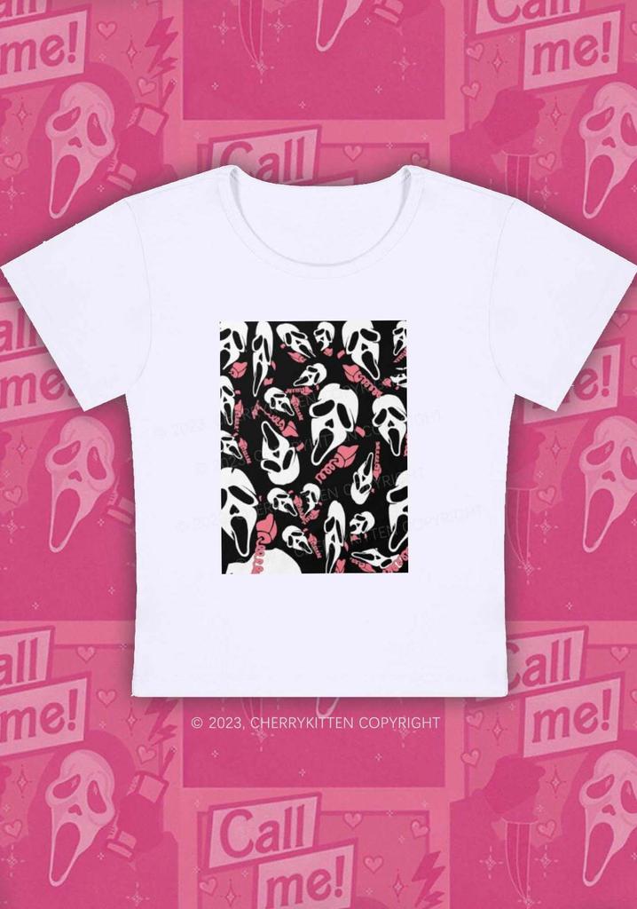 Halloween Skeleton Selfie Heart YK Baby Tee American Halloween Top