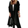 Women's Waist Cinching Long Woolen Women's Coat Jacket