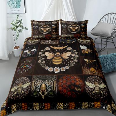 Mooie Bij Dekbedovertrek Set King Queen Dubbel Vol Dubbel Enkel Maat Beddengoed Set
