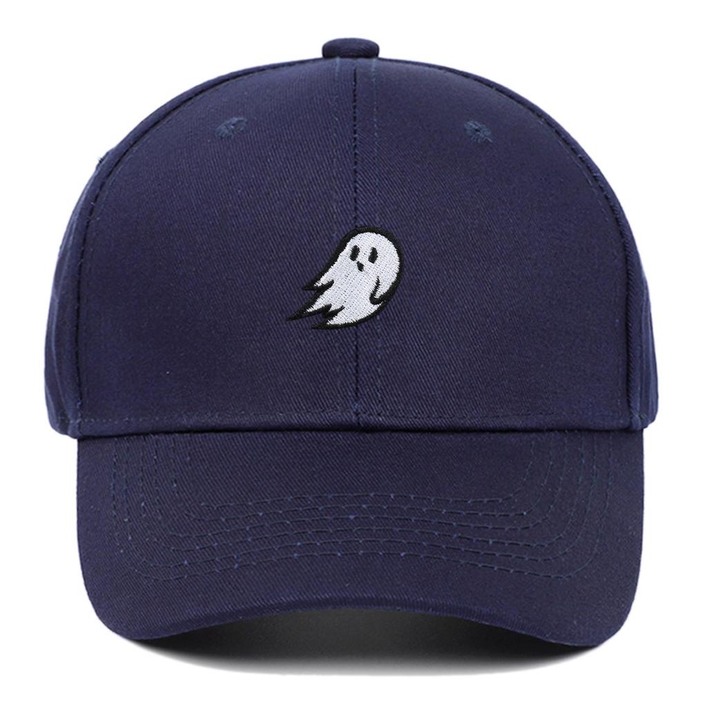 Ghost Embroidery Baseball Cap - Unisex Summer Sports Hat, Custom Logo, Various Colors