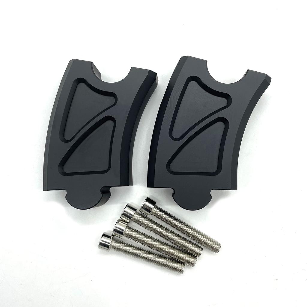 Motokano Rebel 250 500 Applicable CNC Aluminum Handlebar Riser 8.5cm Up Near 2.5cm (Black)