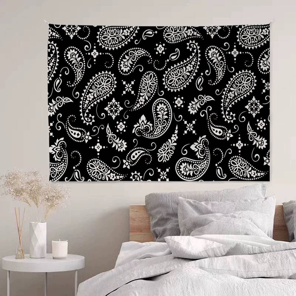 Bandana Pattern Hanging Bohemian Tapestry Bohemian Wall Tapestries Mandala Kawaii Room Decor
