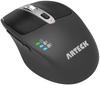 Arteck Wireless Bluetooth USB Ergonomic Quiet Compatible with and Windows Black Multi-Device Mouse, 2.4GHz, Receiver, Design, Right-Handed Click,