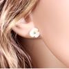 925 Sterling Silber Muschel Blume Perle Stecker- & Hängeohrringe - Schlichter, eleganter Schmuck für Frauen
