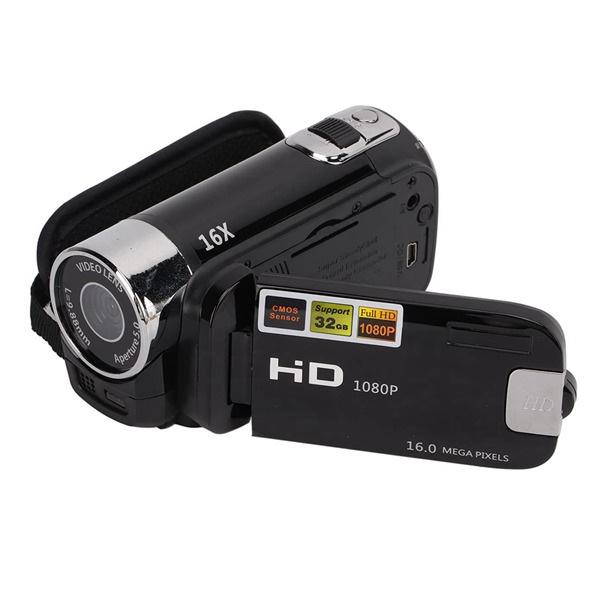 16MP HD-100 1080P Videokamera s 2,7palcovým displejem