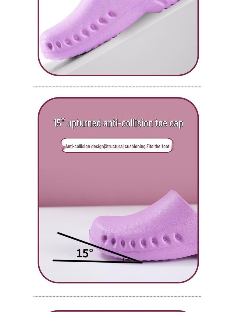 Waterproof Non-Slip Surgical Shoes for Doctors and Nurses – Closed-Toe Protective Slippers for Hospital, Laboratory, and ICU Use
