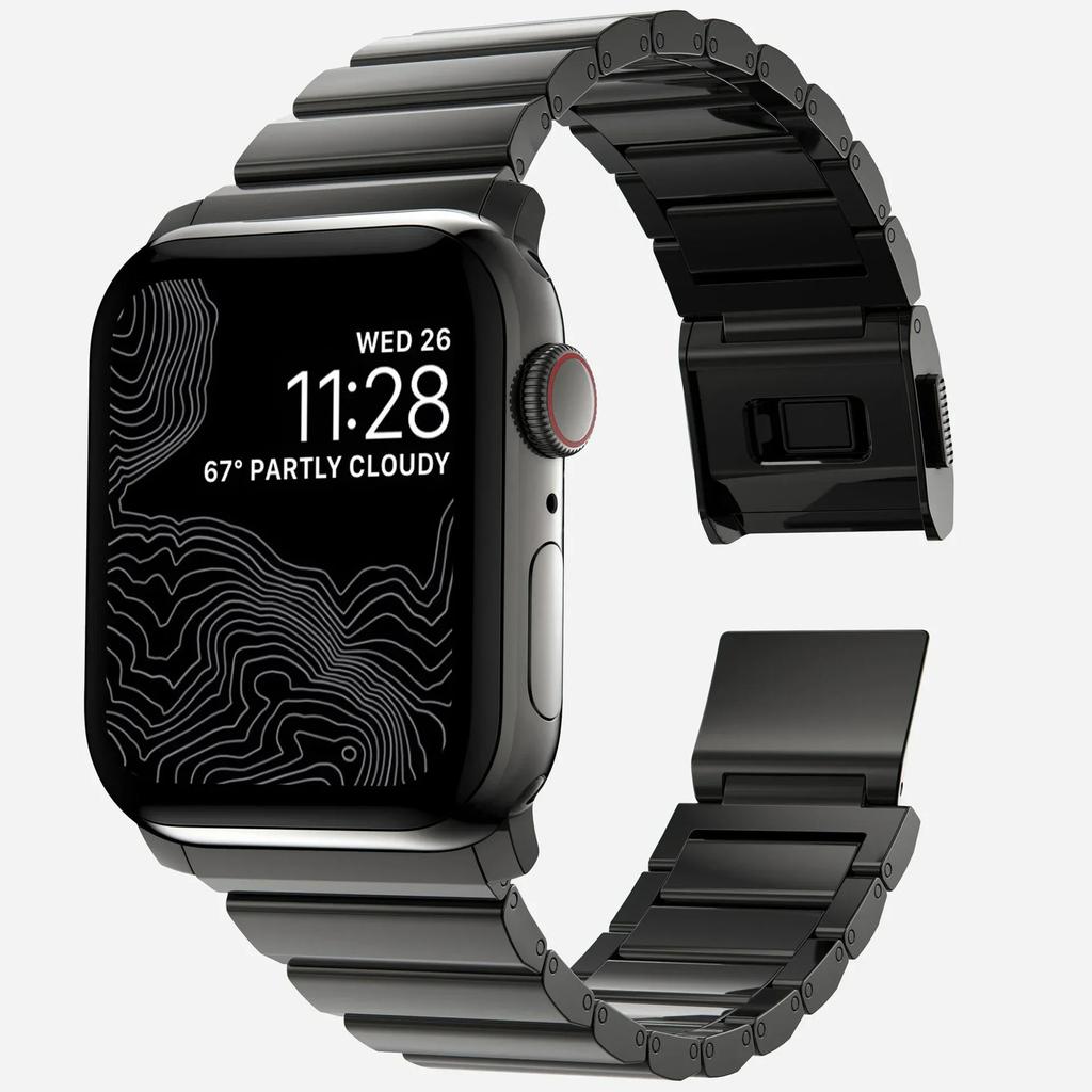 Luxury Titanium Band for Apple Watch Strap Ultra 2 49mm 46mm 45mm 42mm Magnetic Correa for iWatch Series10 9 8 7 6 SE 5 Bracelet