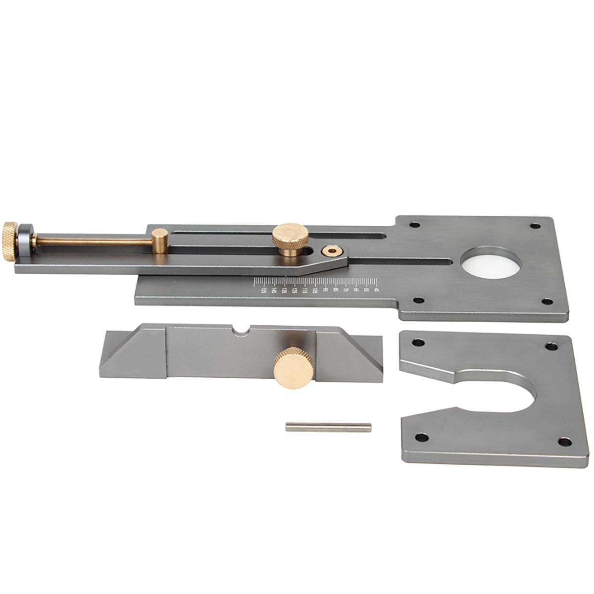 

Woodworking Circle Cutting Jig for Electric Trimming Machine Wood Router Milling Circle Slotting Base DIY Tools with Scale Fence золотий