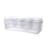 Transparent Fruit Snack Container Detachable Condiment Box Multifunction Seasoning Case  Party