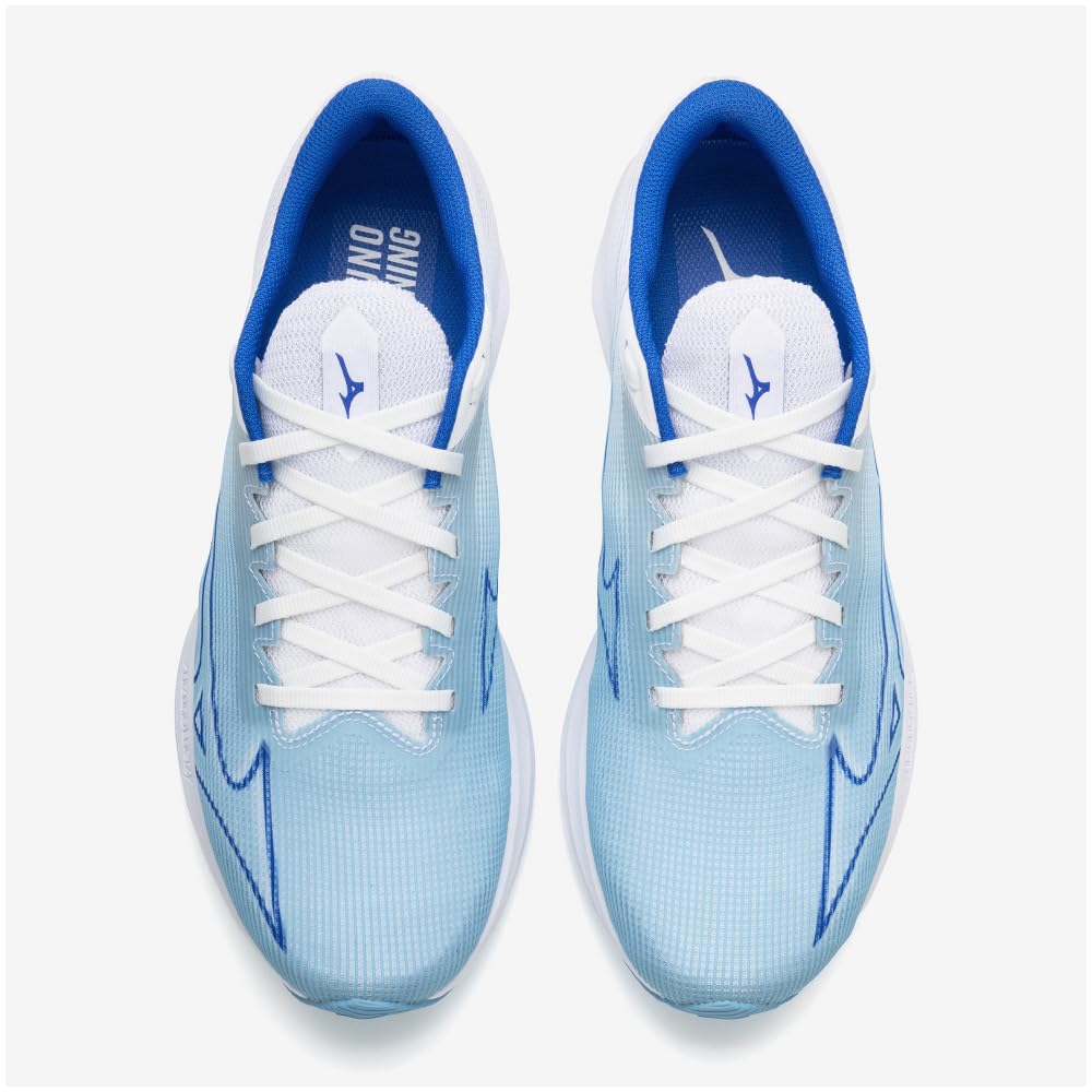 Mizuno Wave Rebellion Sonic 2 Running Shoes for Thick Blue X Blue X 2E Jogging, Marathon, Training, Sports, Lightweight, Resilient, Sole, Men's,