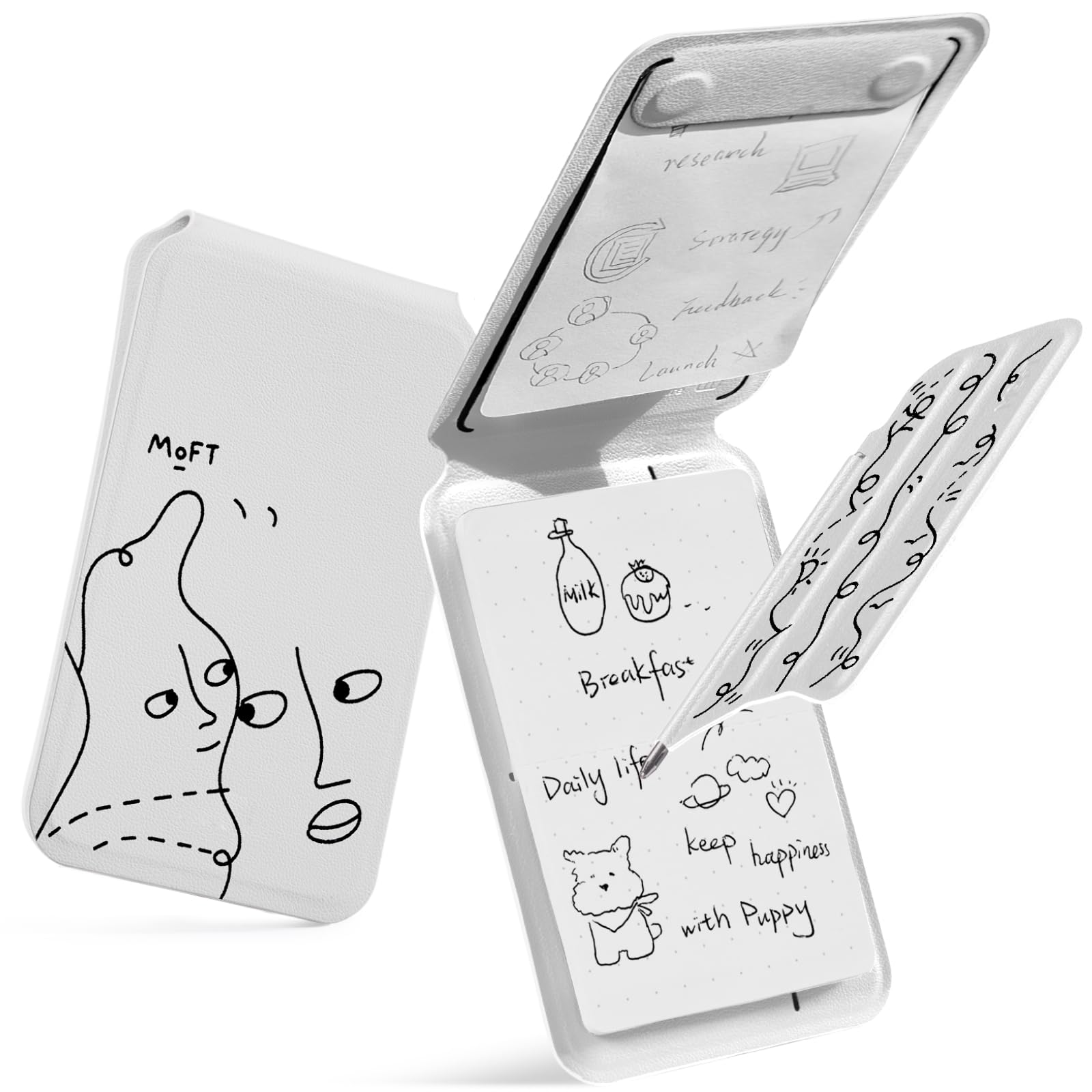 

MOFT Inspiration Note Mini MagSafe Folding Ballpoint Pen for iPhone with Iron [Official Retailer] Planner, Compatible, 16/15/14/13/12 Series,