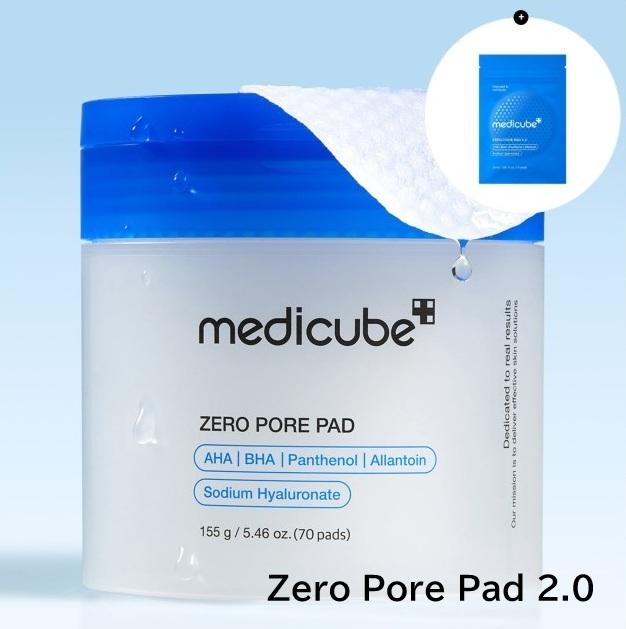 Medicube Zero Pore Pad 2.0 / Zero Pore Pad Mild Triple Set Intensive Pore Tightening Toner Pads + 30 Sheets Bonus