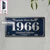 Tin Sign  Vintage Durable Metal Plaque Wall Decor Home Office Bar Man Cave European American City Coordinate Birth Year Lice