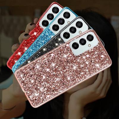 Husă moale cu paiete pentru Samsung Galaxy S23 S22 S21 A14 A53 A33 A73 A13 Xiaomi Redmi Note 11 10 iPhone 14 13 12 11 Pro Max Husă moale cu sclipici