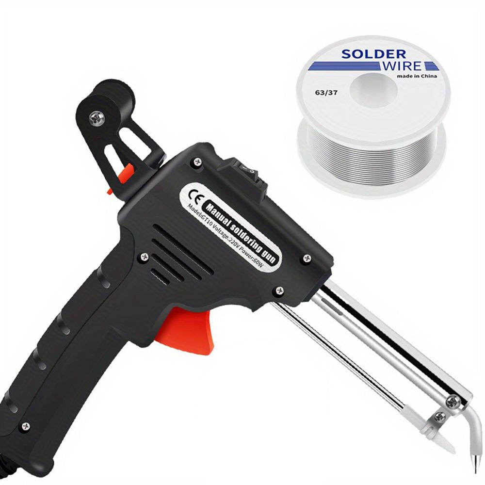 Soldering Iron 60W Endothermic Handheld Gun Tongs Heated Household Repair Internal Tool Welding Repair Manual Tin Dispensing