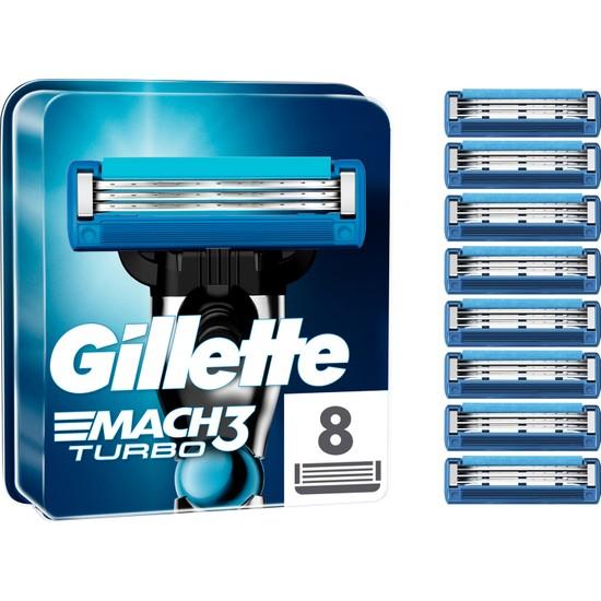 

Gillette Mach3 Turbo 8 запасных лезвий для бритвы