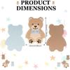 500 Pcs 0.98 Inch Bear Confetti Baby Shower Cream Brown Decoration We Can Bearly Wait Bear Shaped Paper Confetti Table Scatter First Birthday
