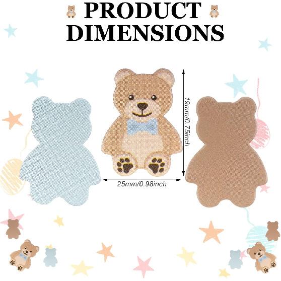 500 Pcs 0.98 Inch Bear Confetti Baby Shower Cream Brown Decoration We Can Bearly Wait Bear Shaped Paper Confetti Table Scatter First Birthday