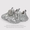 Silver Rhinestone Dad Shoes Women'S Ins Tide Summer ThickSoled Versatile Breathable Casual Sports Shoes