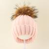 Kids Winter Warm Knitted Set Pom‑pom Hat Scarf Gloves 3‑Pcs Set Or Single Beanie Hat Windproof Ear Protection For Boys Girls Cold Weather Outdoor