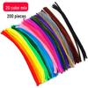 Colorful DIY Chenille Pipe Cleaner Bouquet - Plush, Handmade Spring Craft Pack In Macaron Shades for Children