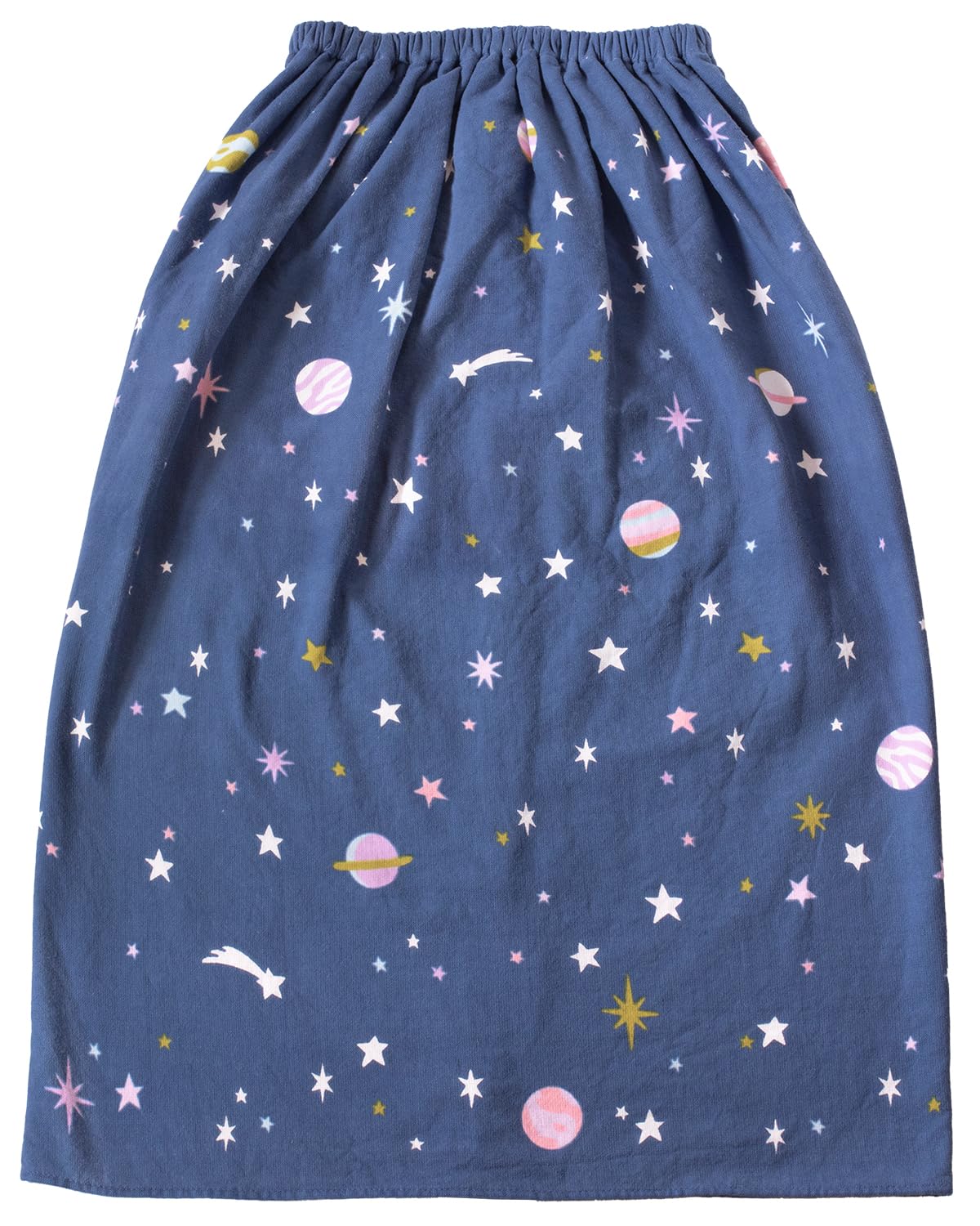 

Пляжное пончо для девочки Bloom 80 см с принтом, идеально подходит для бассейна или переодевания, полотенце с именем, хлопок, для девочек, полотенца, бирка, 100% (Космос (военно-морской флот))