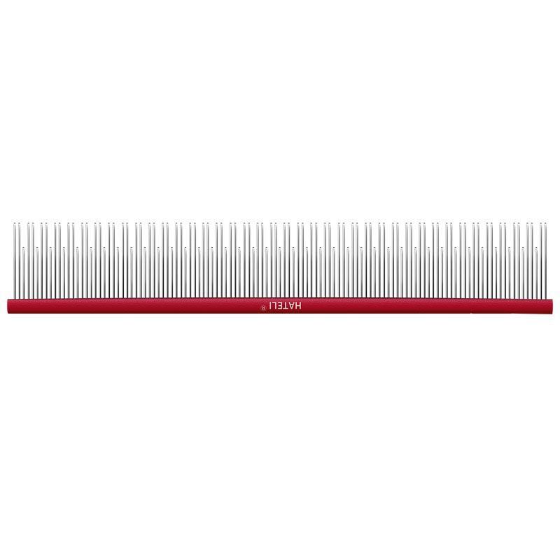 Professional Pet Grooming Comb Dogs Cats Stainless Steel Fine Teeth Detangling Straight With Ergonomic Handle