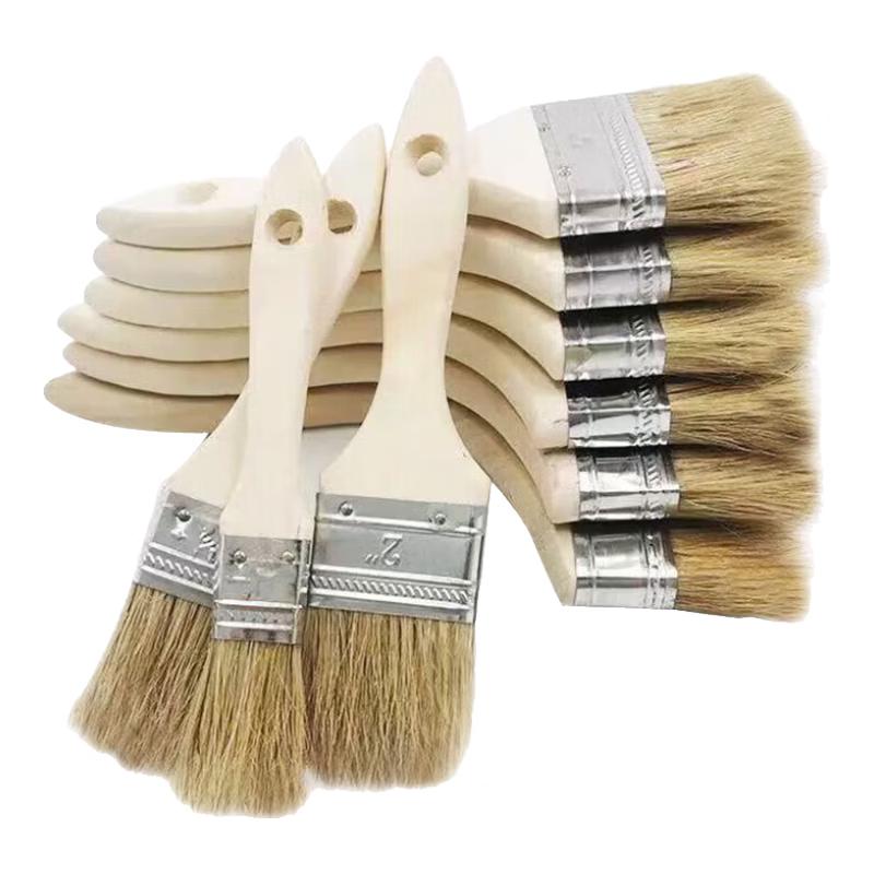 Extended 4-inch Pig Bristle Paint Brush
