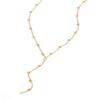 Minimalist Y-shaped Tassel Necklace for Women,Stainless Steel Bead-separated Chain Necklaces,Fashion Mother's Day Gift Jewelry