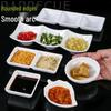 White Melamine 3-Compartment Dipping Dish