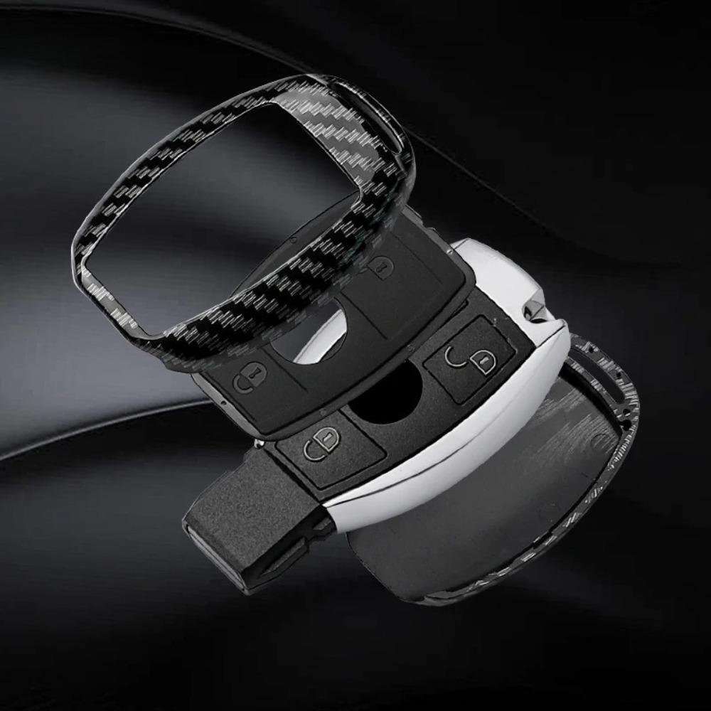 2 3 Buttons Carbon Fiber Car Key Case Cover Fob for Mercedes Benz A B C E Class GLS GLA GLK GLC CLS CLA W204 W205 W212 W463 W176