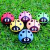 6pcs Bouncy Ball 30mm Rubber Football Ladybug Style Colorful Children Party Favors Festival Christmas Holiday Gathering Gift TMZ