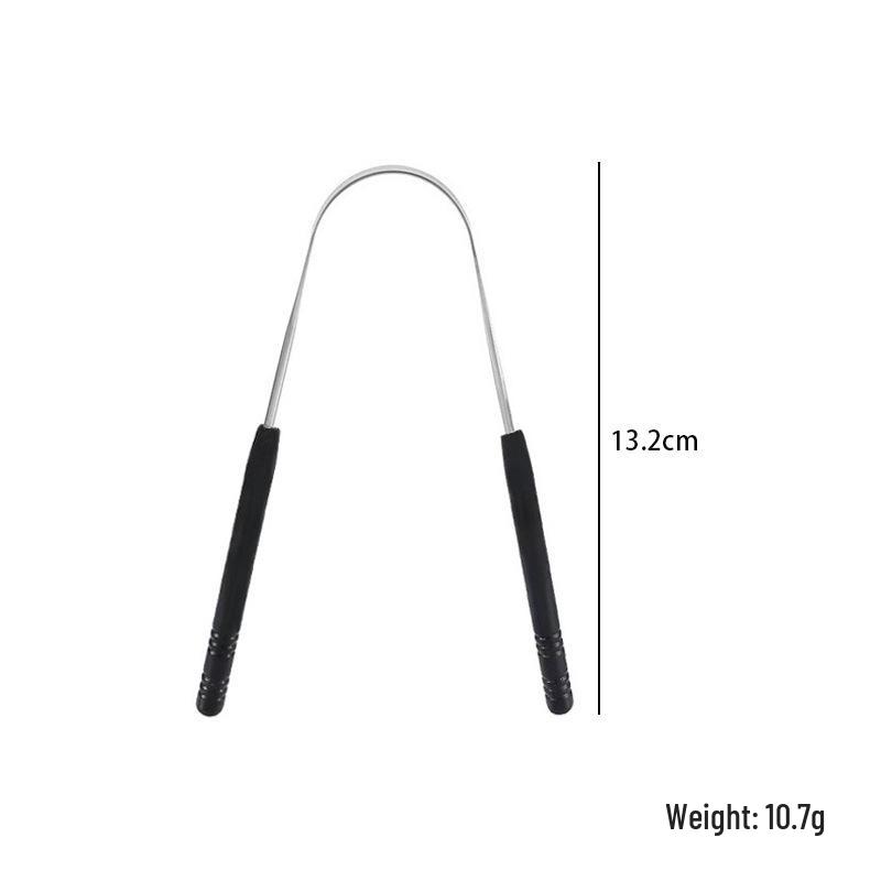Stainless Steel Dental Tool Set: U-Shaped Tongue Scraper, Oral Mirror, and Tartar Remover