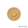 Insulation Round Coaster Hand Woven Rattan Placemat Tableware Mat