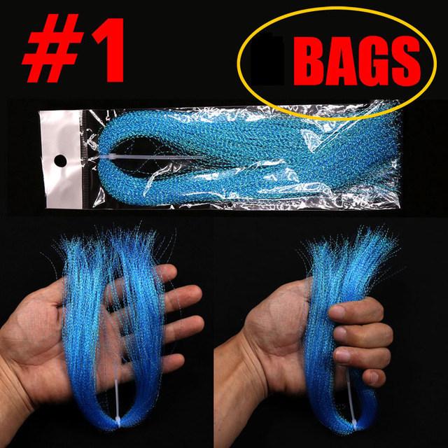UV Spiral Bright Silk Feather Hook Tying Material for Sea Fishing