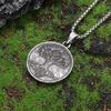 Pendant Nordic Viking Tree of Life New Retro Round Pendant Jewelry Necklace