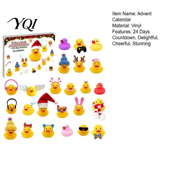 Holiday Exchange Presents Duck Advent Calendar 2026, 24 Day Christmas Countdown with Novelty Miniature Toys Pcs Bath Toys, Gifts for Kids Toddlers
