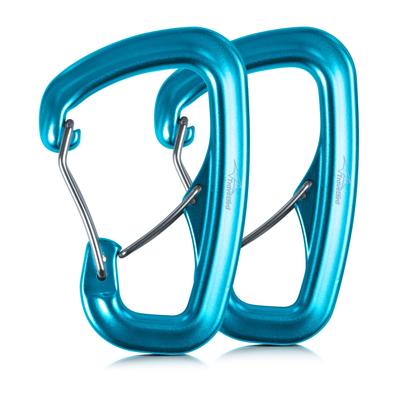 Travel Bird Ultralight 8KN Aluminum Alloy Double Door Suitable for and Dog Leashes Heavy-Duty Carabiner, D-Shaped, Keychains, Camping, Hammocks,