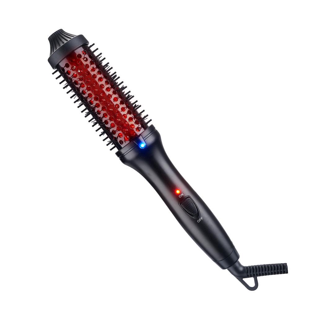 Multifunctional Fluffy Infrared Hair Straightener & Curling Comb