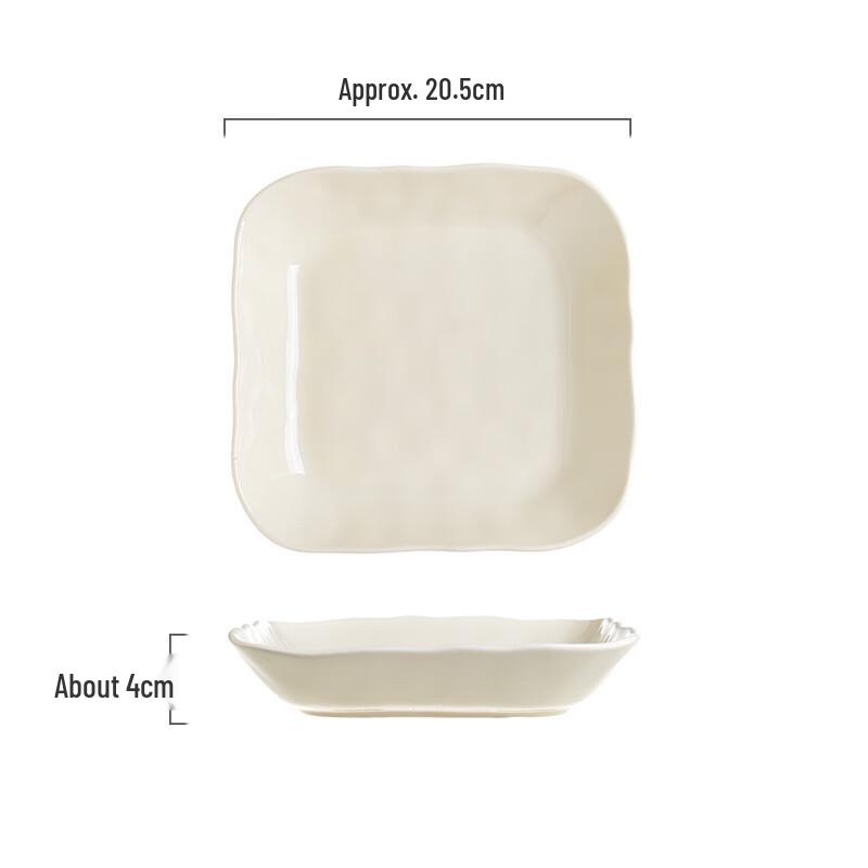 Cream Style Ceramic Dinner Plate