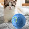 Cat Interactive Ball Toys USB Rechargeable Self Rotating Ball Fast Rolling Ball Anti-Depression Pet Toy for Indoor Cats