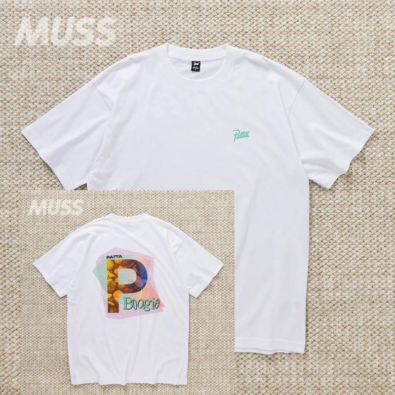 BenberFashion PATTA Chlorophyll 20 Jaar Jubileum T-shirt Zwart Unisex Mode Streetwear Puur Katoen Huidvriendelijk Zacht Ademend Sport L