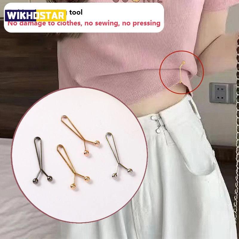 4PCS Jeans Skirts Detachable Buckle Accessories Adjustable Sleeve Clip For Pants Waist Tightening Sleeve Reduction Clip