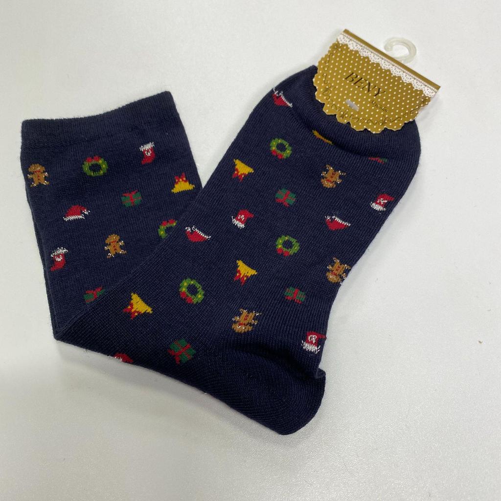 Autumn/Winter Mid-Tube Cartoon Christmas Stockings for Men and Women