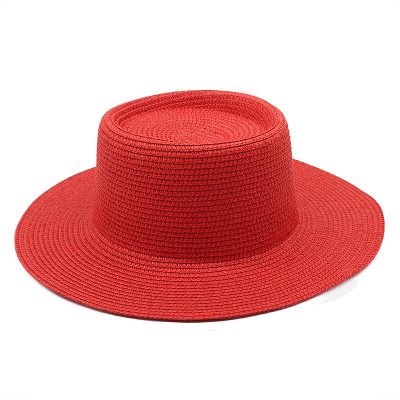 Summer Straw Sun Hat With Large Brim For Men And Women Outdoor Sun Protection Color A