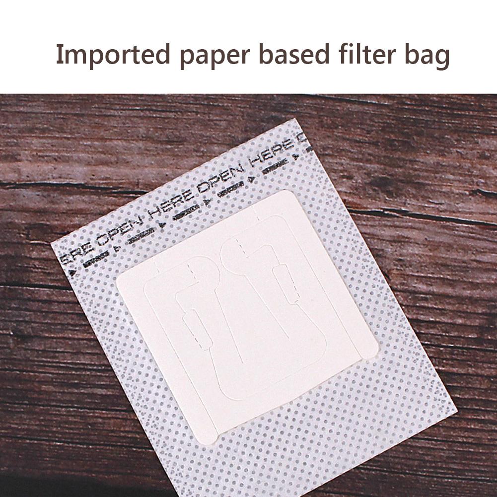 50pcs Coffee Fliter Bags Hanging Ear Style Disposable Drip Coffee Cup Filter Bags for Office Travel Coffees Filters Paper Tools