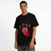 Love Heart Print Casual Top Romantic Festival Vibe Versatile T-Shirt Pure cotton T-shirt